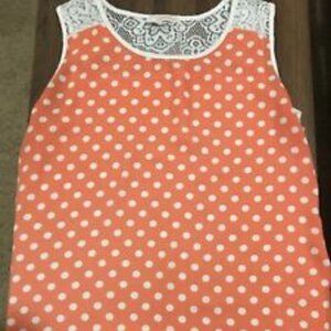 Claudia Richards Women's Pink and White Lace Top